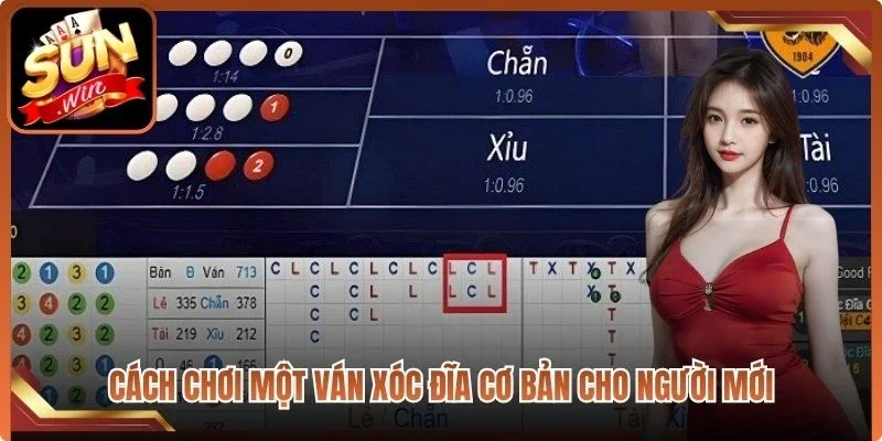 Cách chơi một ván xóc đĩa cơ bản cho người mới
